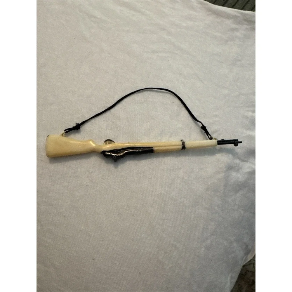 Vintage 60's Hasbro GI Joe White M1 Garand Rifle Complete W/ Strap Hong Kong